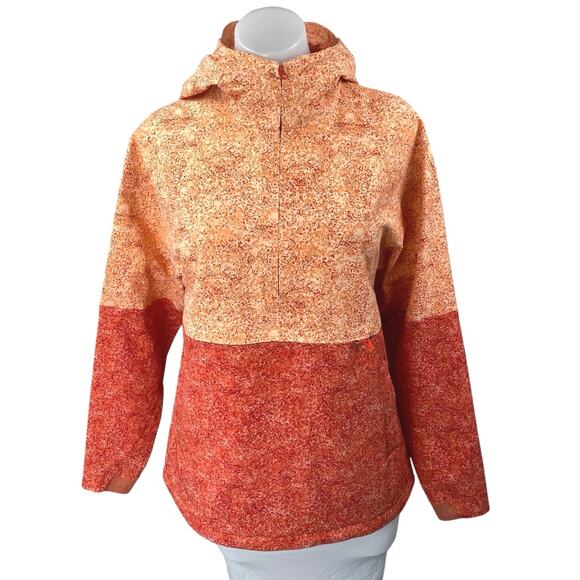 Outdoor Voices Rectrek Orange Pebbled Canyon Hoodie Hooded Anorak Jacket Size XS - Picture 1 of 6
